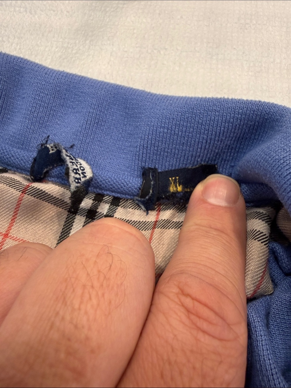 Burberry of London Classic Blue Men's Polo  – See Notes | XL - Picture 6 of 9